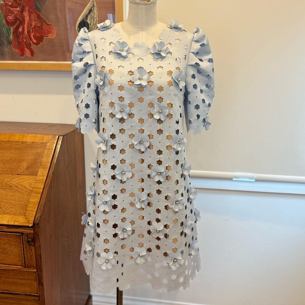 PASKAL Puff Sleeve Flower Dress